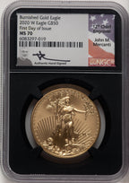 2020 $50 One-Ounce Gold Eagle FDI NGC MS70
