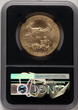2020 $50 One-Ounce Gold Eagle FDI NGC MS70