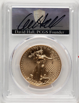 2023-W Burnished Gold Eagle 1 oz FDI David Hall PCGS MS70 (776229036)