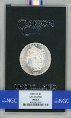 1881-CC GSA Hoard Morgan Dollar NGC MS63 (776615006)