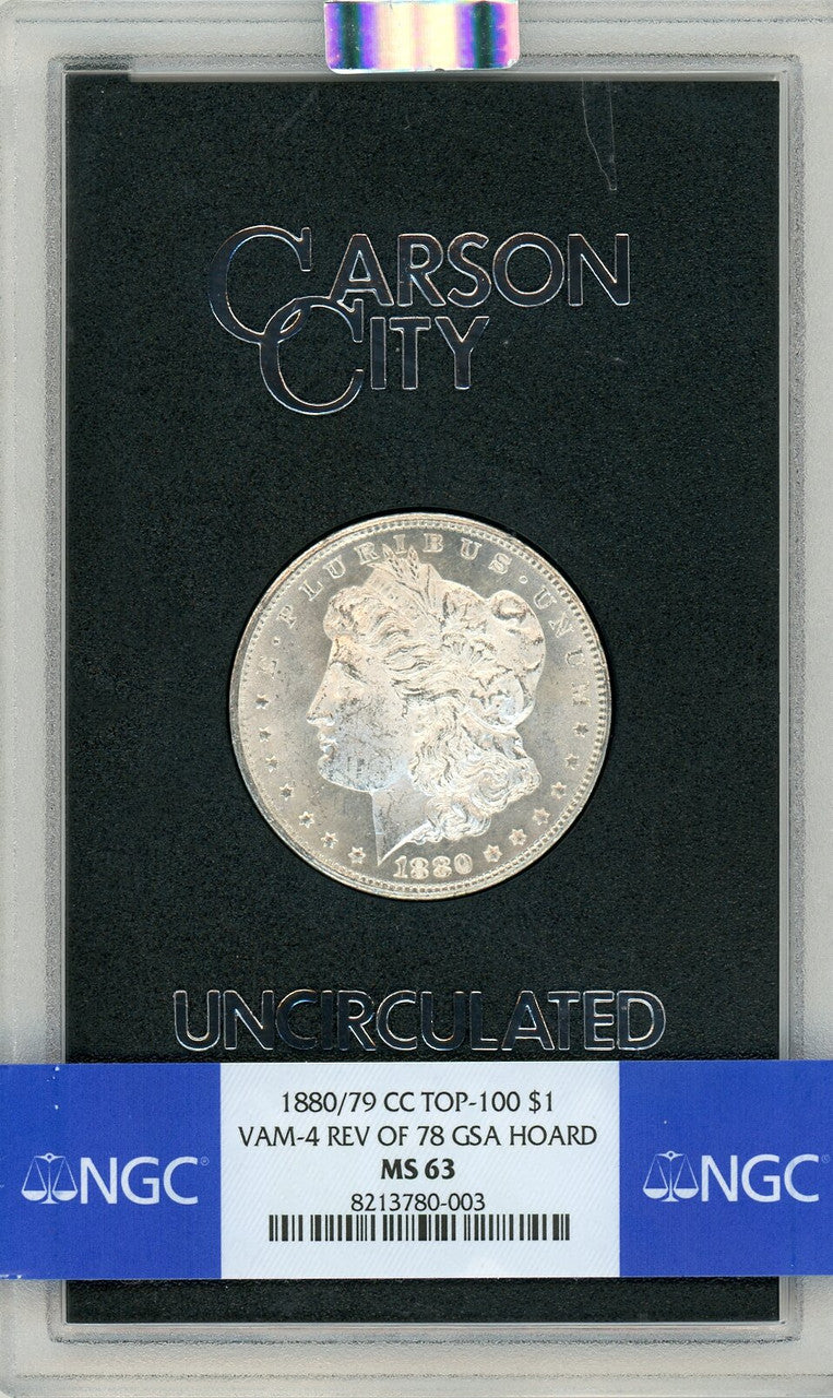 1880-CC Reverse of 1878GSA Morgan Dollar NGC MS63
