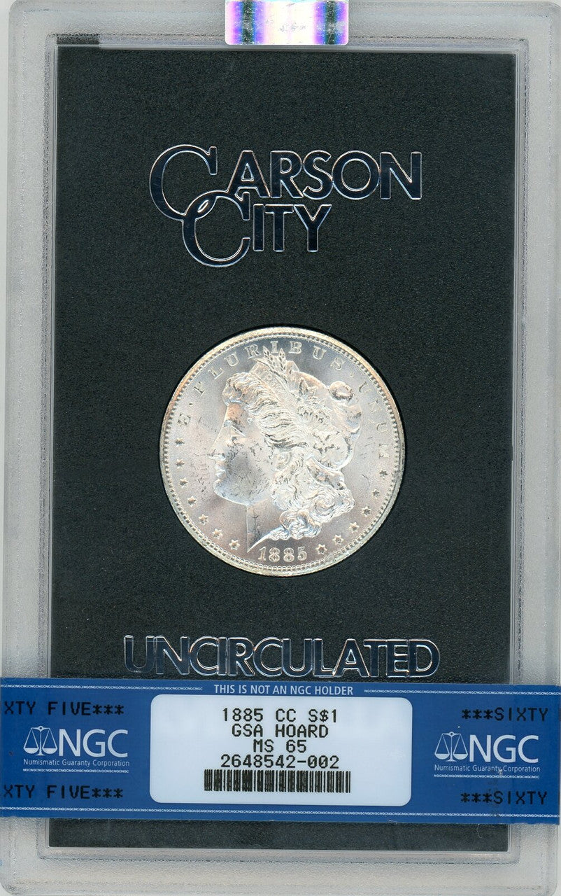 1885-CC GSA Hoard Morgan Dollar NGC MS65