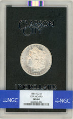 1881-CC GSA Hoard Morgan Dollar NGC MS64 (776615008)