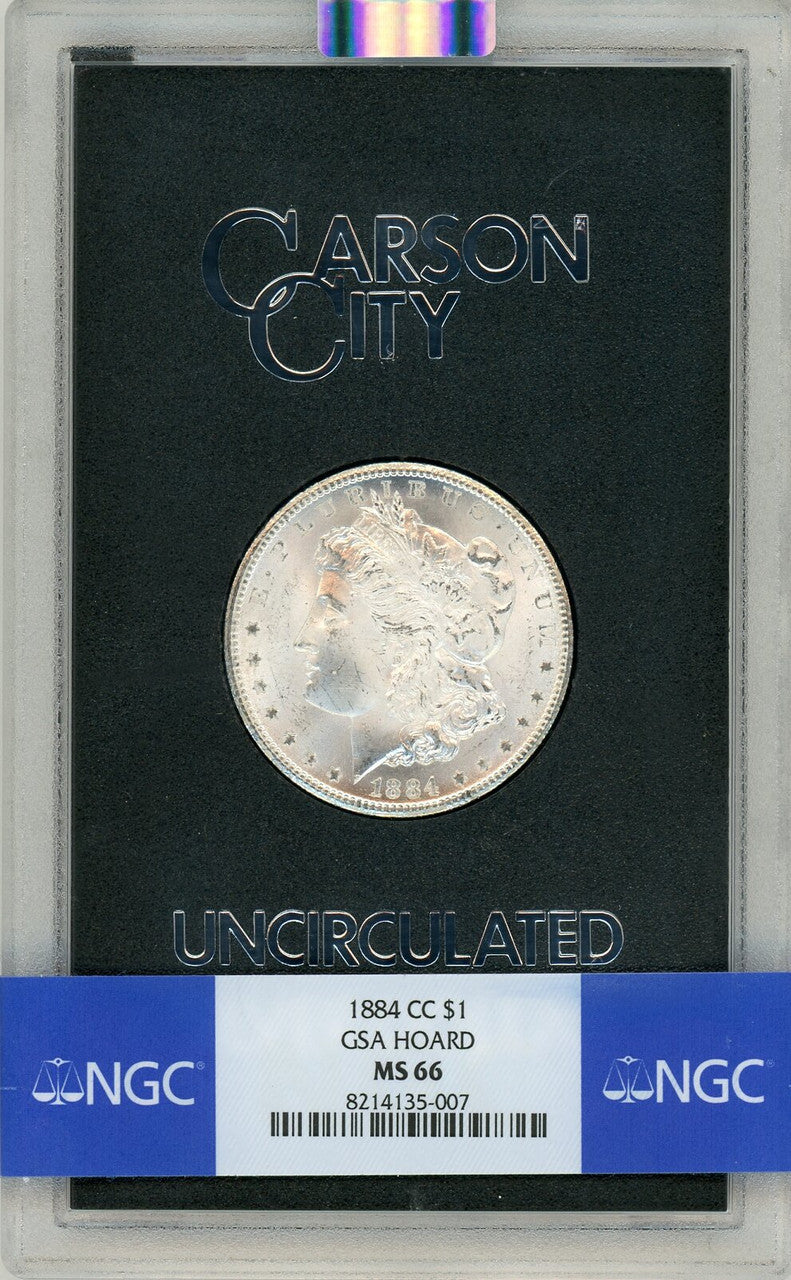1884-CC GSA Hoard Morgan Dollar NGC MS66