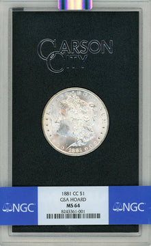 1881-CC GSA Hoard Morgan Dollar NGC MS64