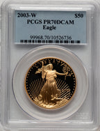 2003-W $50 One-Ounce Gold Eagle PCGS PR70 (506463009)