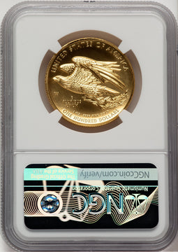 2015-W G$100 American Liberty High Relief Kenneth Bressett Red Book NGC MS70