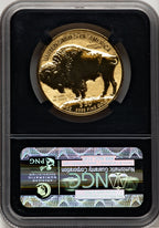 2013-W $50 One-Ounce Gold Buffalo Reverse Proof First Strike ER Bison Label NGC PF70 (777341007)