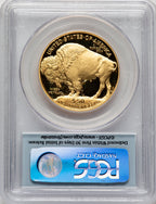 2007-W $50 One-Ounce Gold Buffalo First Strike FS Flag PCGS PR70 (506463021)