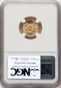 2006-W $5 Tenth-Ounce Gold Eagle Jeff Garrett Red Book NGC MS70