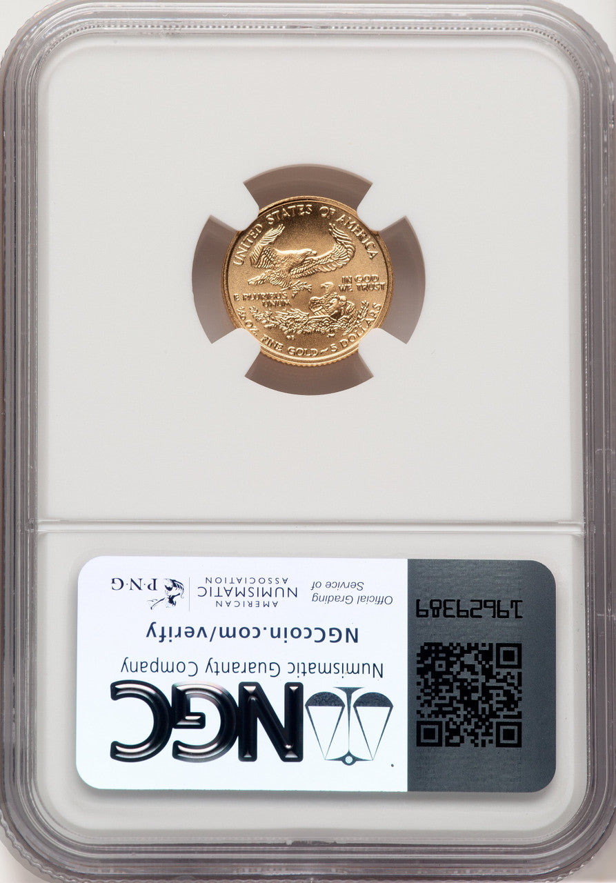 2006-W $5 Tenth-Ounce Gold Eagle Jeff Garrett Red Book NGC MS70