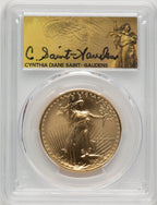 1988 $50 One-Ounce Gold Eagle Saint Gaudens Label PCGS MS70