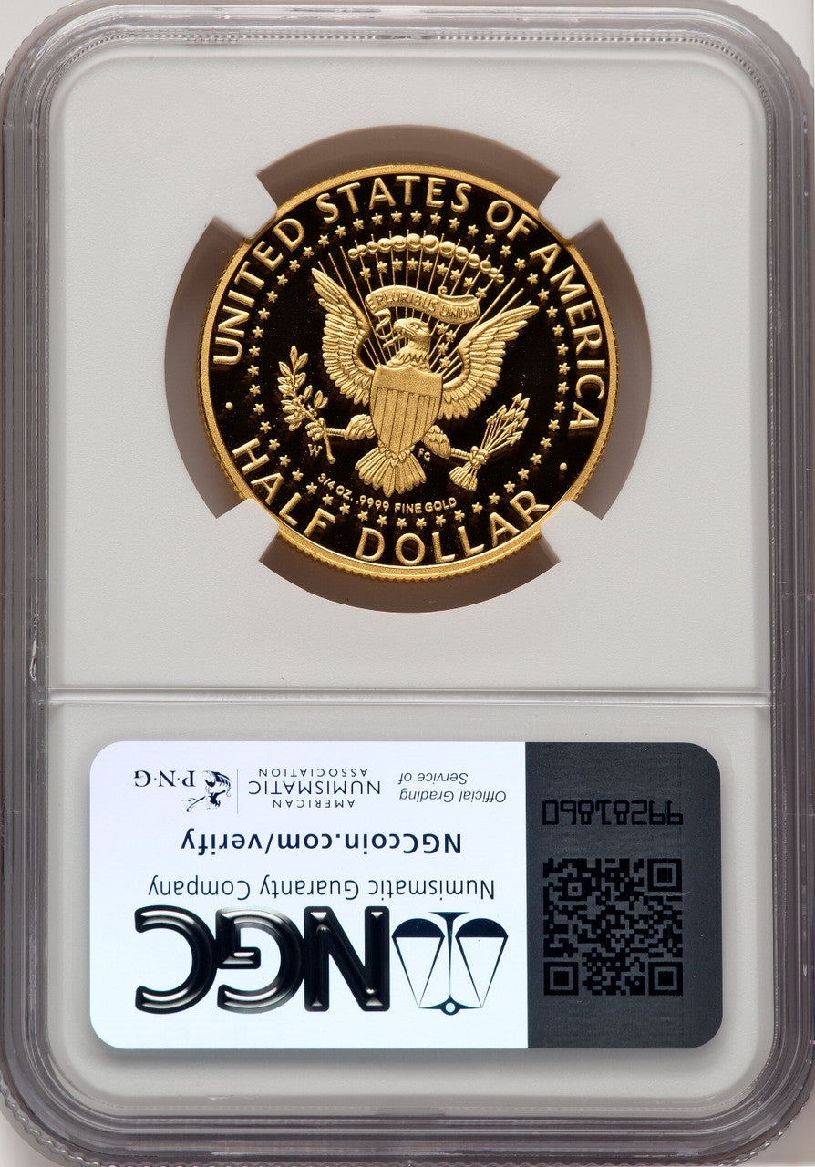 2014-W 50C Kennedy Gold 50th Anniversary Jeff Garrett Red Book Proof Kennedy Half Dollar NGC PR70 (772904004)