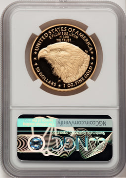 2022-W G$50 One Ounce Gold Eagle Advance Release NGC PF70