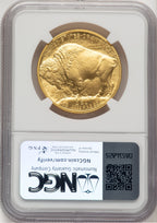 2008-W $50 One-Ounce Gold Buffalo Jeff Garrett Red Book NGC MS70