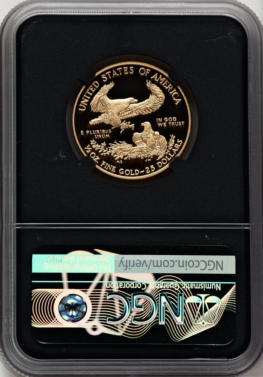 2012-W $25 Half-Ounce Gold Eagle Miles Standish NGC PF70