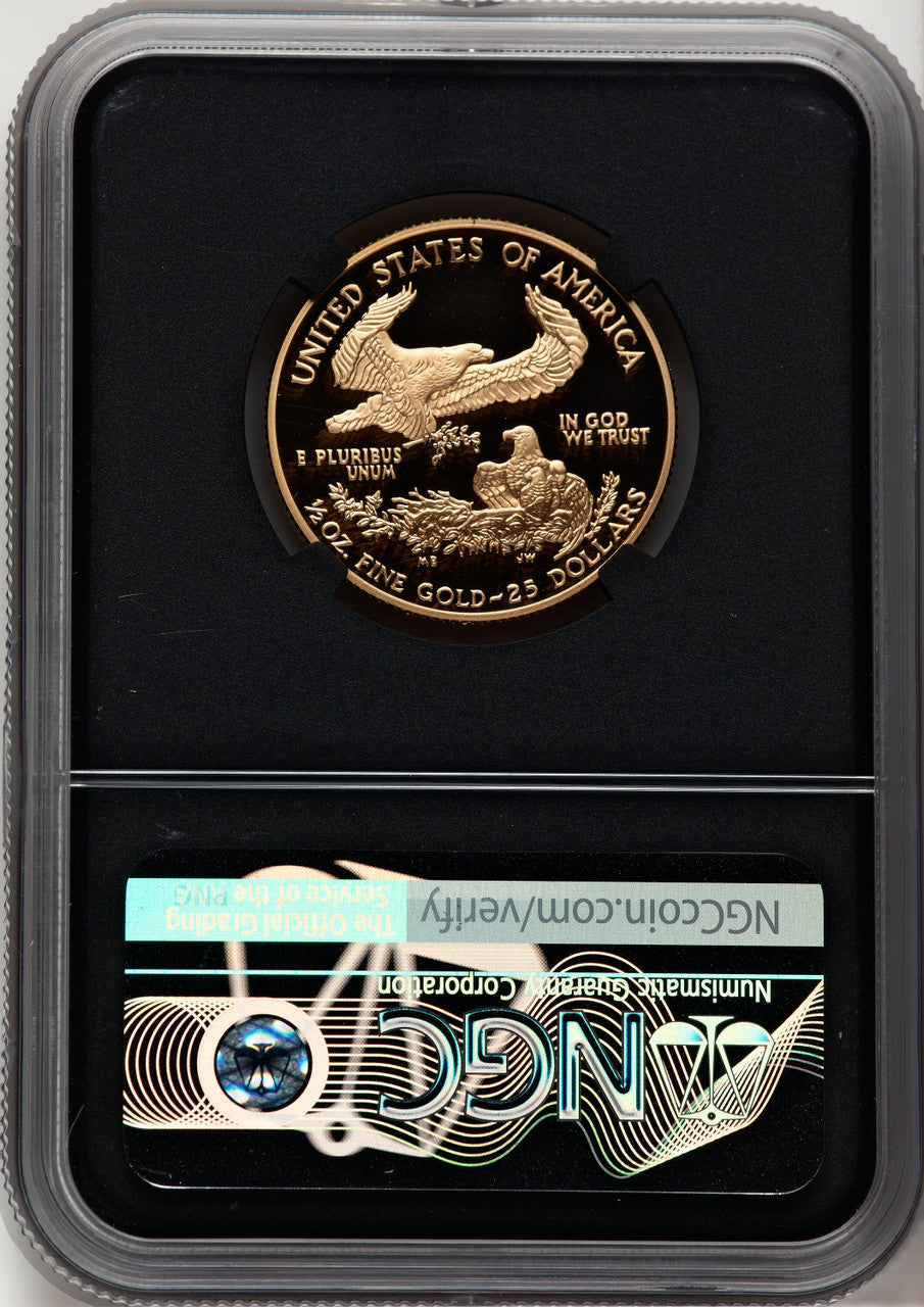 2003-W $25 Half-Ounce Gold Eagle Miles Standish NGC PF70