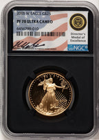 2005-W $25 Half-Ounce Gold Eagle Miles Standish NGC PF70