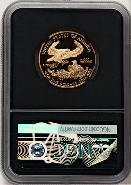 2007-W $25 Half-Ounce Gold Eagle Miles Standish NGC PF70
