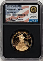 2010-W $25 Half-Ounce Gold Eagle Miles Standish NGC PF70