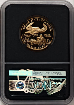 1991-P $25 Half-Ounce Gold Eagle Miles Standish NGC PF70