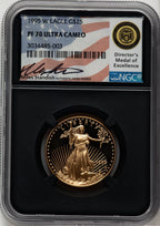 1995-W $25 Half-Ounce Gold Eagle Miles Standish NGC PF70