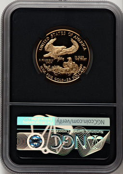 1995-W $25 Half-Ounce Gold Eagle Miles Standish NGC PF70