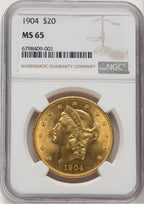 1904 $20 Liberty Liberty Double Eagle NGC MS65 (776441001)