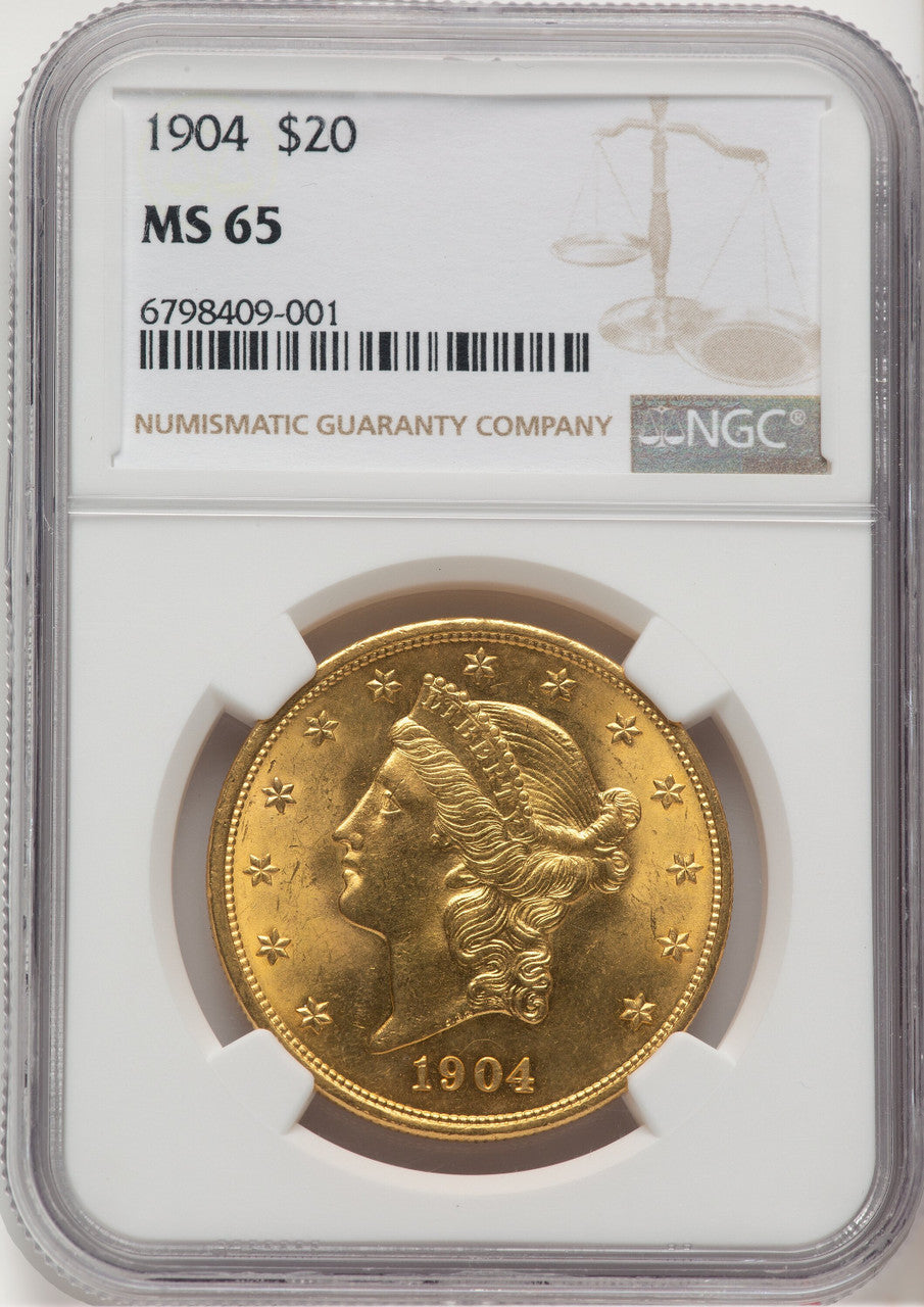 1904 $20 Liberty Liberty Double Eagle NGC MS65 (776441001)