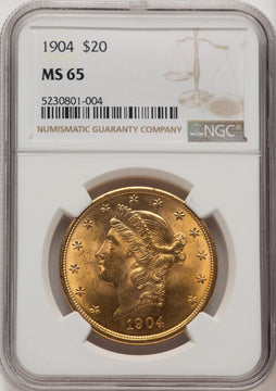 1904 $20 Liberty Liberty Double Eagle NGC MS65 (776441002)