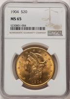 1904 $20 Liberty Liberty Double Eagle NGC MS65 (776441002)