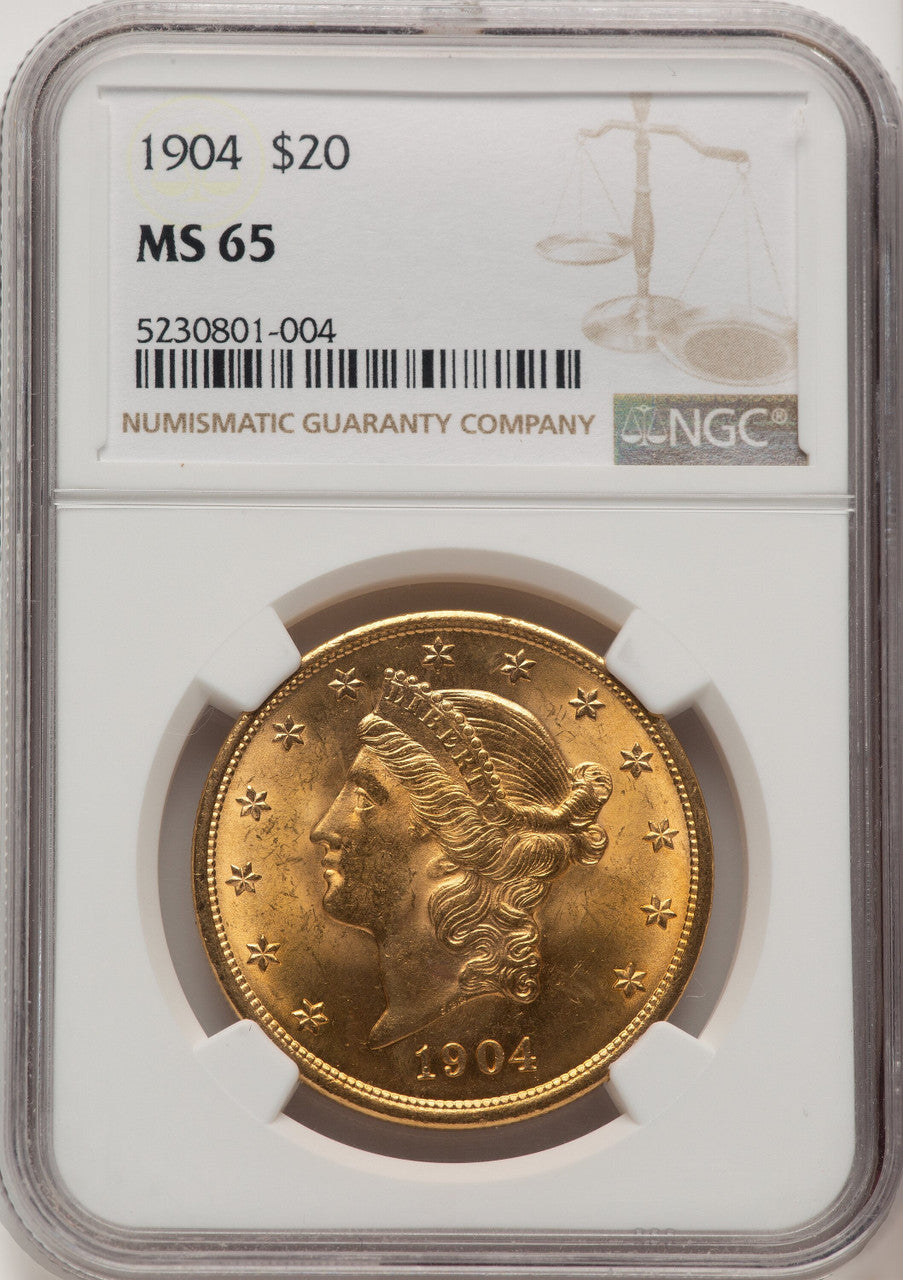 1904 $20 Liberty Liberty Double Eagle NGC MS65 (776441002)