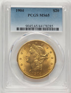 1904 $20 Liberty Liberty Double Eagle PCGS MS65