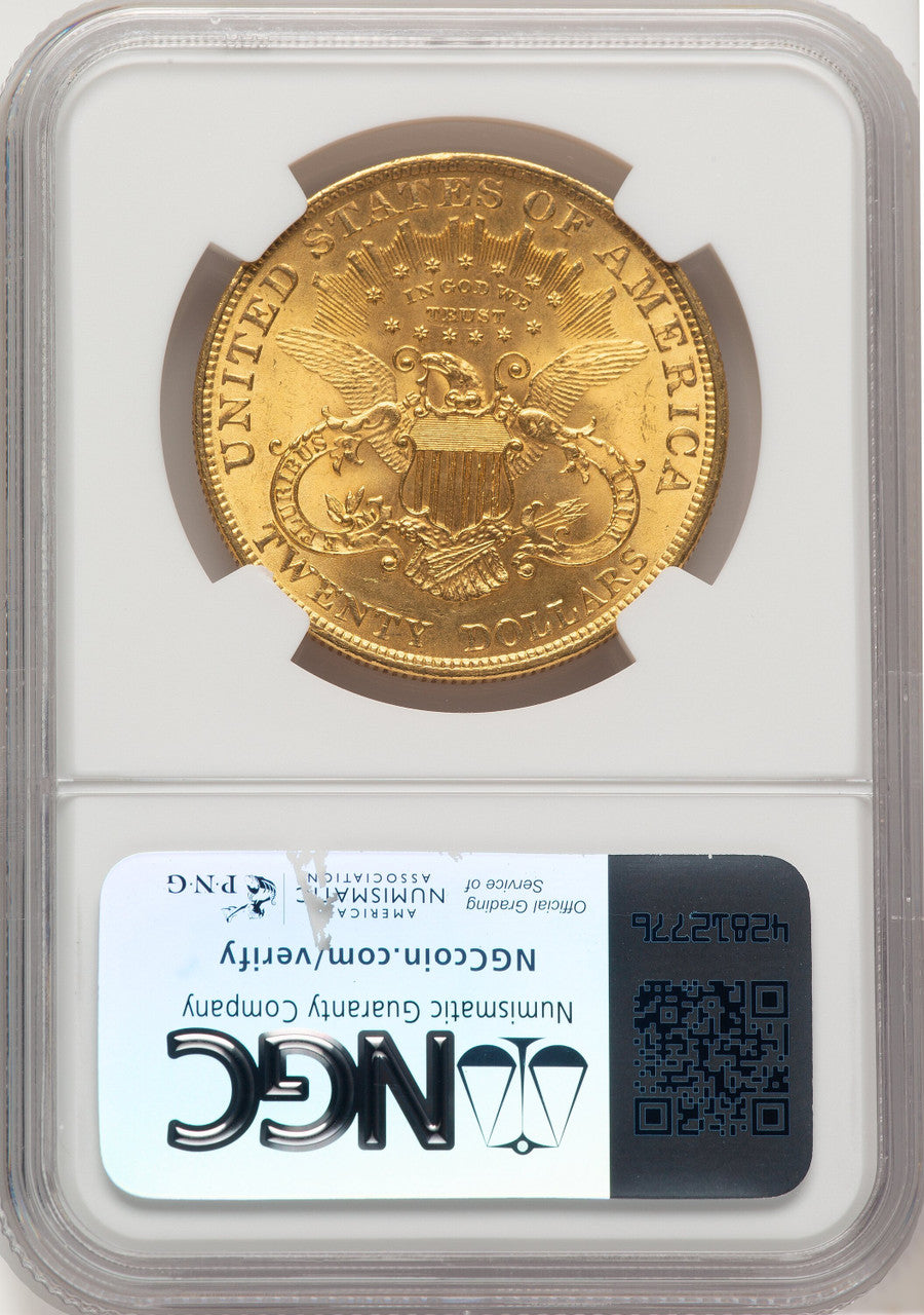 1904 $20 Liberty Brown Label Liberty Double Eagle NGC MS65