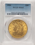 1904 $20 Liberty Liberty Double Eagle PCGS MS65 (776441007)