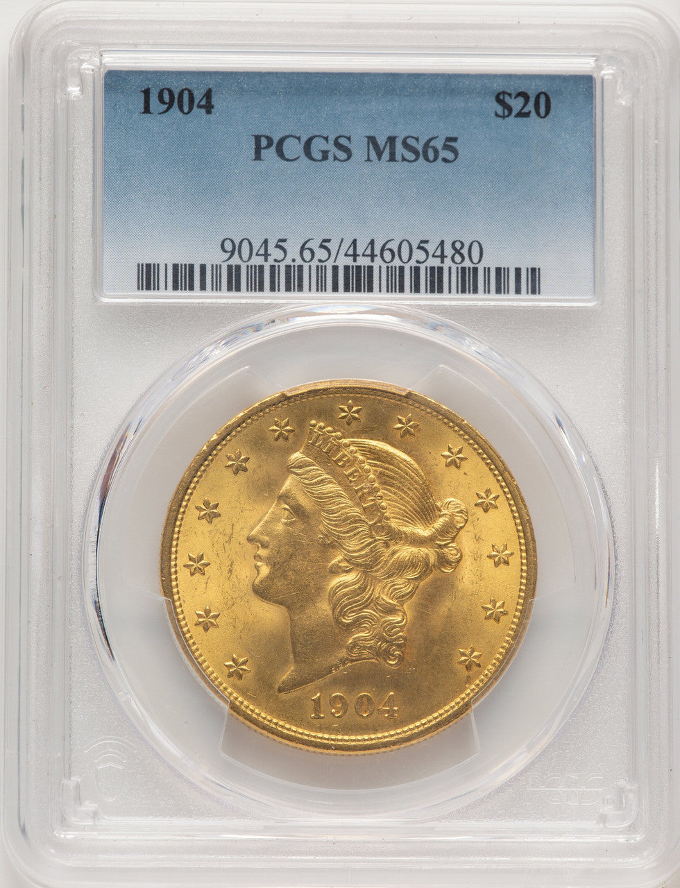 1904 $20 Liberty Liberty Double Eagle PCGS MS65 (776441007)