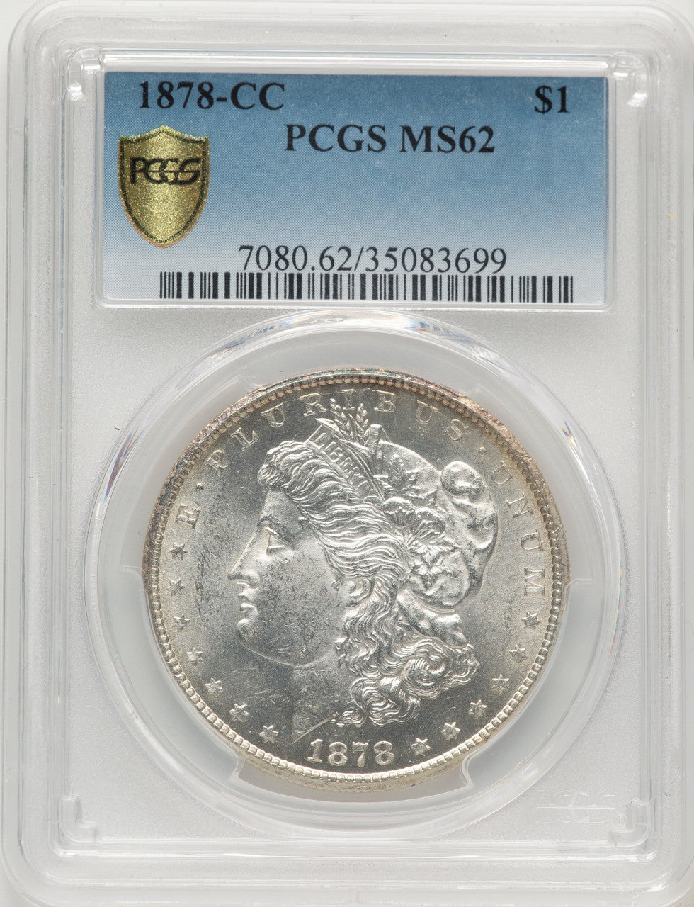1878-CC Morgan Dollar PCGS MS62 (506461001)