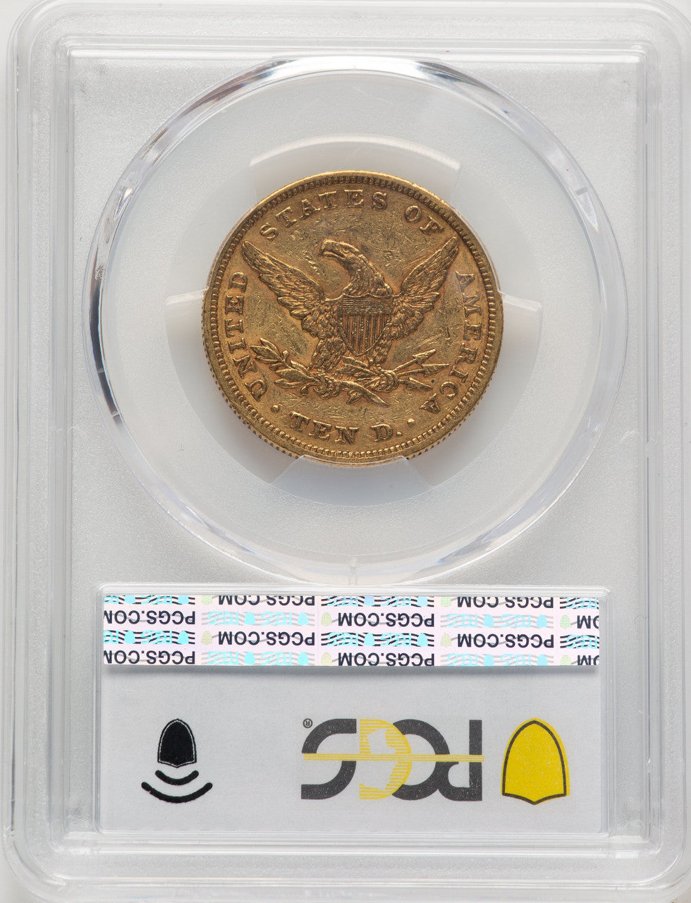 1862 $10 Liberty Eagle PCGS AU50