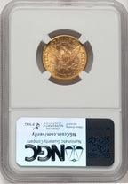 1886-S $5 CAC Liberty Half Eagle NGC MS64
