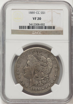 1889-CC Morgan Dollar NGC VF20