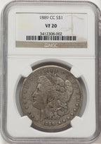 1889-CC Morgan Dollar NGC VF20