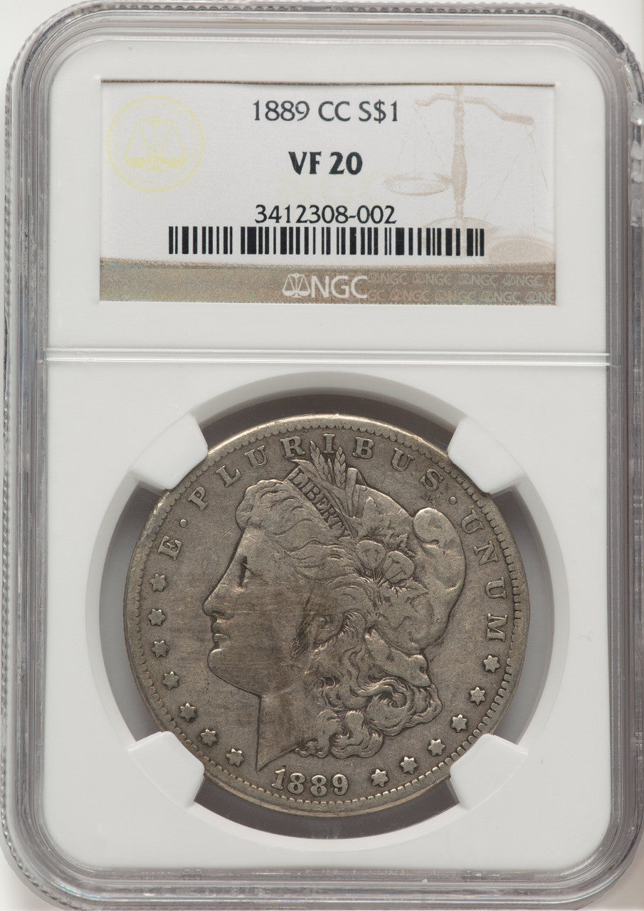 1889-CC Morgan Dollar NGC VF20