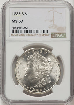 1882-S Morgan Dollar NGC MS67 (777065408)