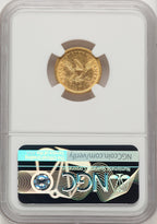 1861 $2.50 New Reverse Type 2 Liberty Quarter Eagle NGC MS62