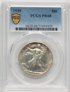 1939 50C Proof Walking Liberty Half Dollar PCGS PR68 (520973001)