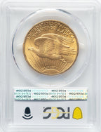 1908 $20 MOTTO Saint-Gaudens Double Eagle PCGS MS63