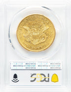 1856-O $20 Liberty Double Eagle PCGS AU58