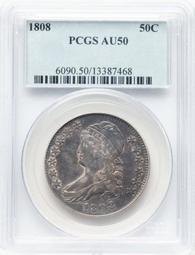 1808 50C Bust Half Dollar PCGS AU50 (910611002)