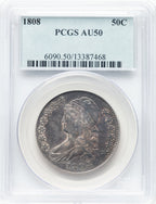 1808 50C Bust Half Dollar PCGS AU50 (910611002)