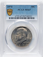 1974 50C Kennedy Half Dollar PCGS MS67